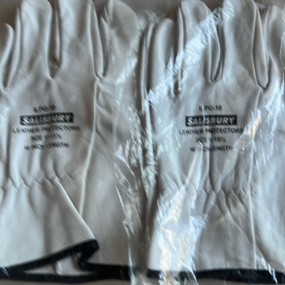 Leather protective mens gloves